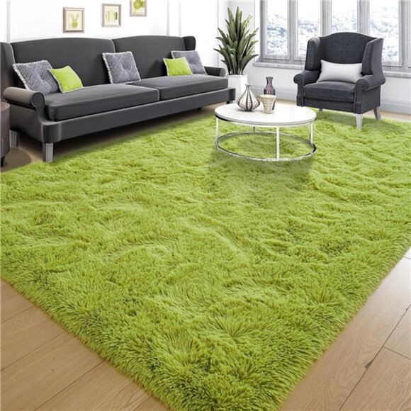 SuperSoft FluffyRug for Bedroom,Modern Shaggy Rug Fuzzy Kids Rug for Living Room - Picture 1 of 8